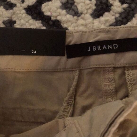 J Brand Womens Chino Inez Trousers Straight Parchment Beige Size 24 NWT - Picture 4 of 5